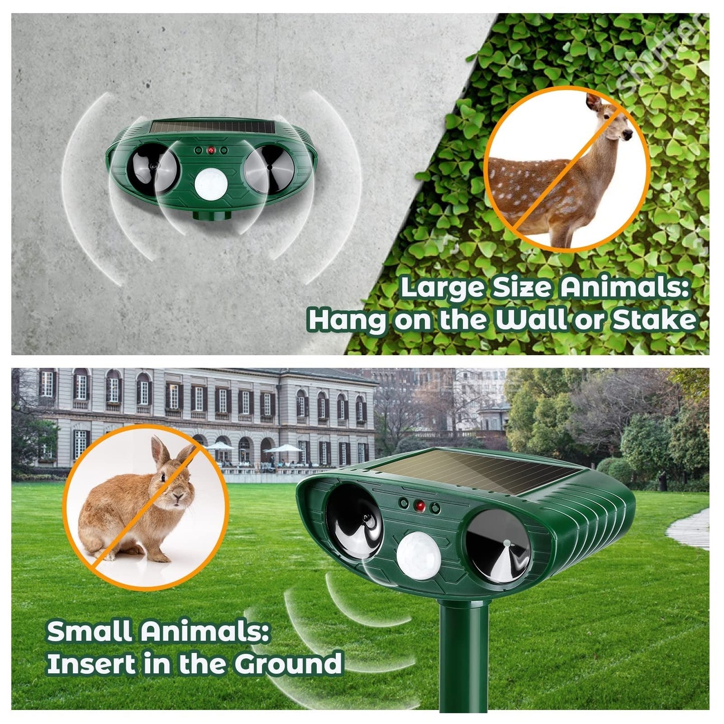 Ultrasonic Woodpecker Repellent – Bird Deterrent for Home & Garden