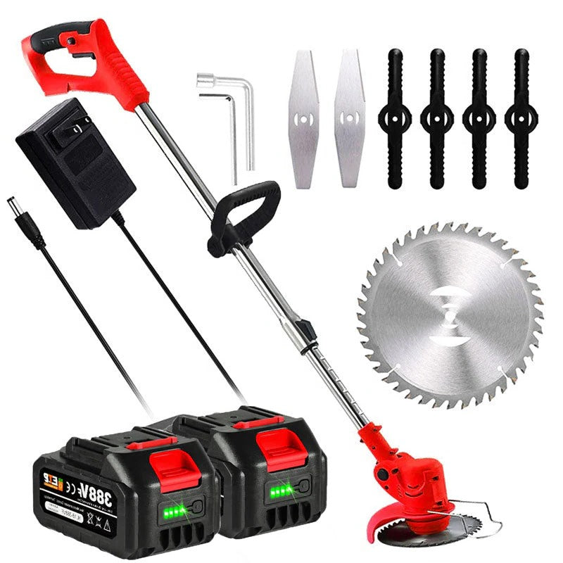 Cordless Battery-Operated Grass Trimmer — Powerful Electric Edging