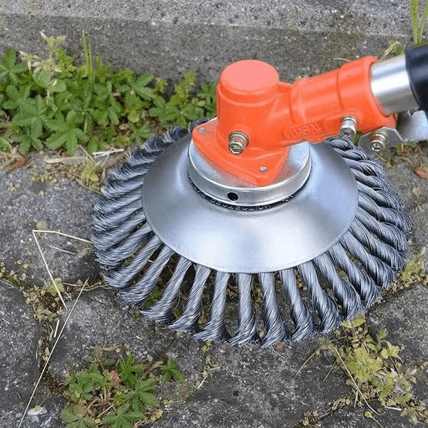 Unbreakable Wired Trimmer Blade — Round Edge Grass Trimmer