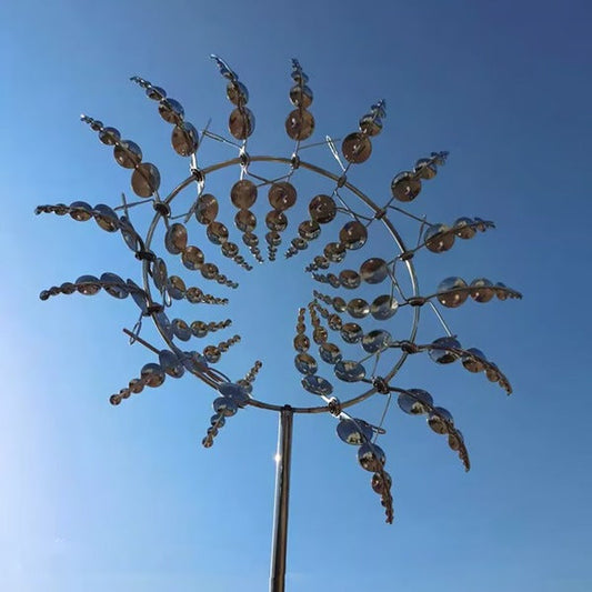 Metal Garden Windmill – Dual Motion Decorative Wind Spinner