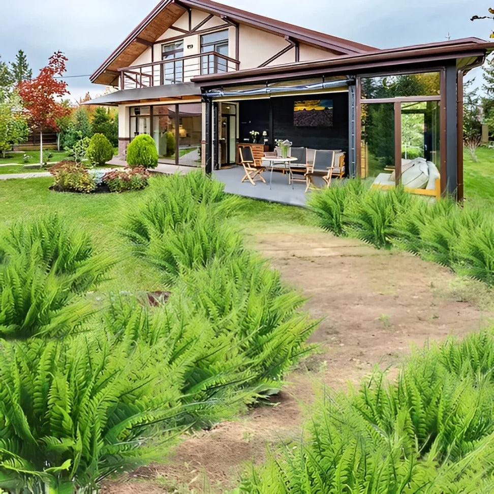 UV-Resistant Artificial Boston Fern — Lifelike Outdoor Greenery