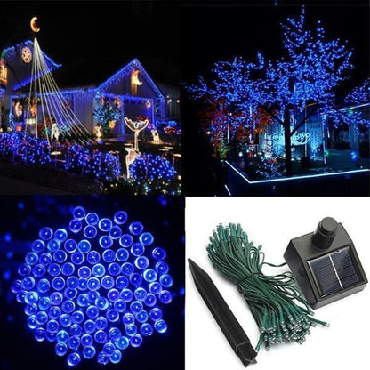 17-Meter Solar-Powered LED Fairy Lights String – 100 Lights