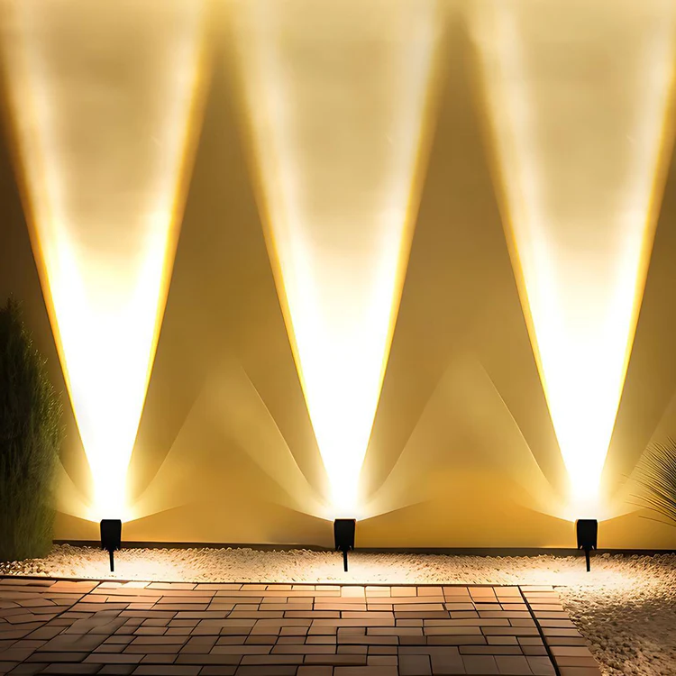 Waterproof LED Solar Multi-Zoom Spotlight – RGB Landscape Lighting