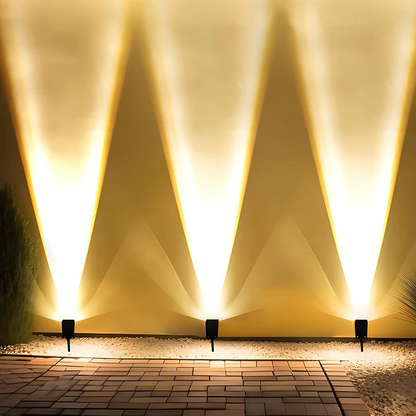 Waterproof LED Solar Multi-Zoom Spotlight – RGB Landscape Lighting