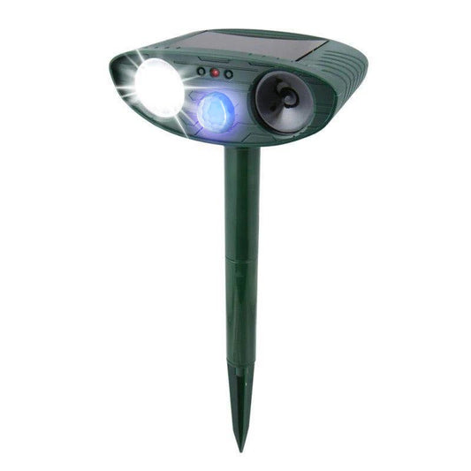Solar-Powered Ultrasonic Animal Repellent – Garden Pest Deterrent