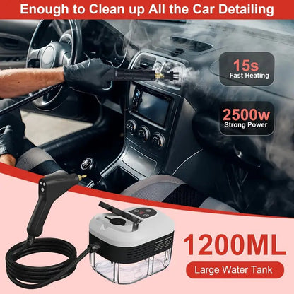 2500W High-Pressure Steam Cleaner with Gloves