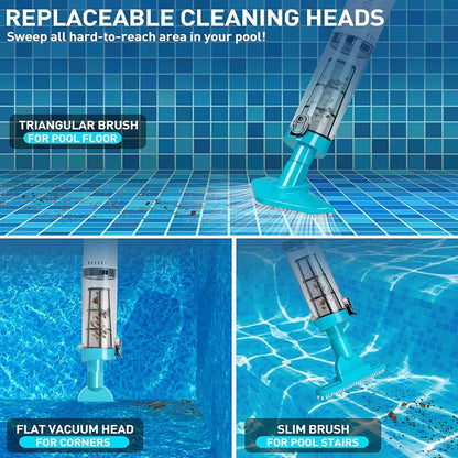3-in-1 Cordless Rechargeable Pool Vacuum Cleaner