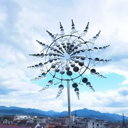 Metal Garden Windmill – Dual Motion Decorative Wind Spinner