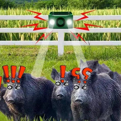 Beast Repellent Solar Warning Lights — High-Volume Alarm