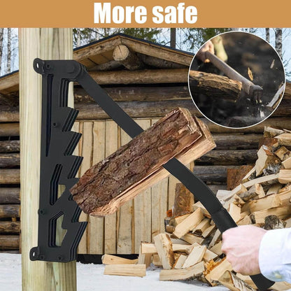 Wall-Mounted Firewood Kindling Splitter
