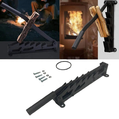 Wall-Mounted Firewood Kindling Splitter