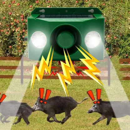 Beast Repellent Solar Warning Lights — High-Volume Alarm