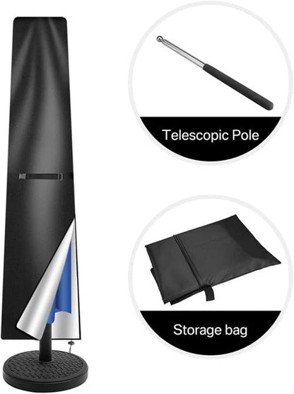 Waterproof Outdoor Parasol Cover with Telescopic Rod