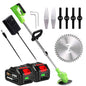 Cordless Battery-Operated Grass Trimmer — Powerful Electric Edging