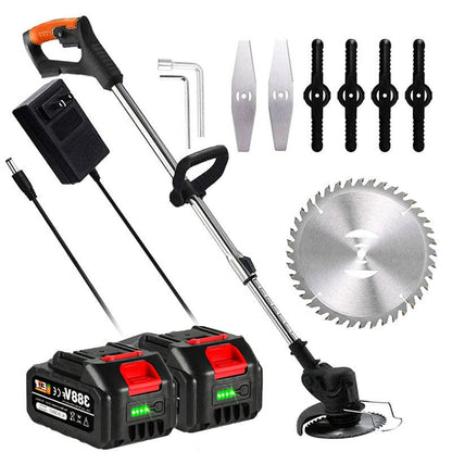 Cordless Battery-Operated Grass Trimmer — Powerful Electric Edging