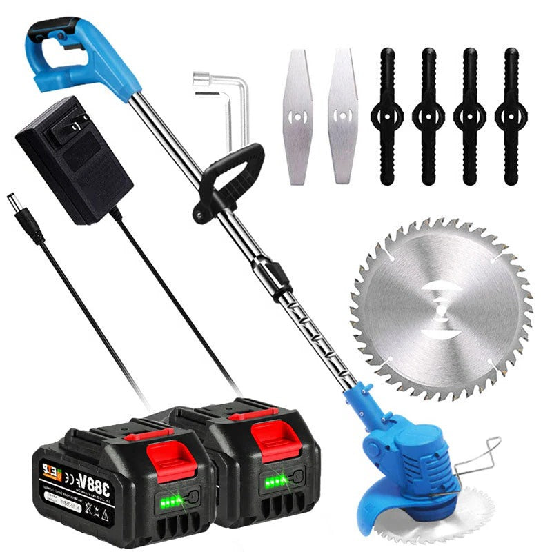 Cordless Battery-Operated Grass Trimmer — Powerful Electric Edging