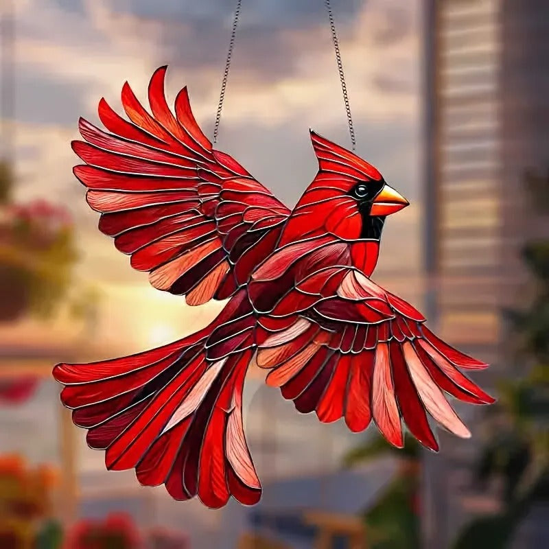 Hummingbird Suncatcher — Colorful Window Hanging