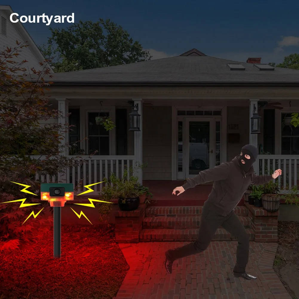 360° Solar Animal Repeller – Bird, Boar, Rabbit & Deer Deterrent
