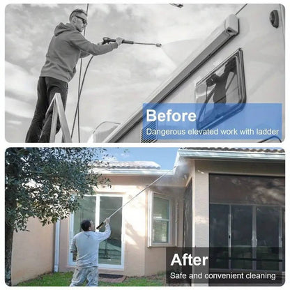 4000 PSI Telescoping Power Washer Extension Wand — Gutter &amp; Roof Cleaner