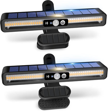 2-Set Portable Solar Fence Lights