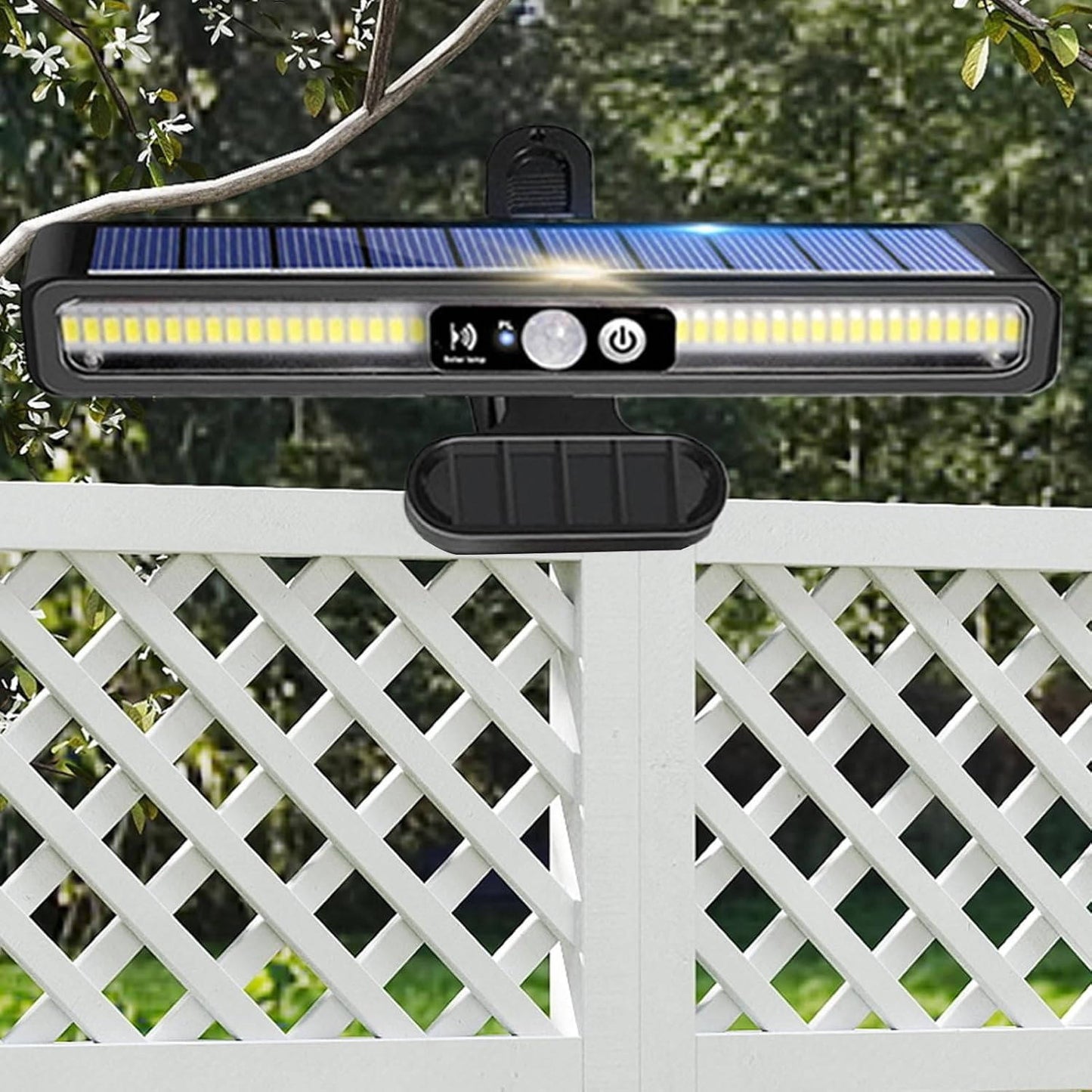 2-Set Portable Solar Fence Lights