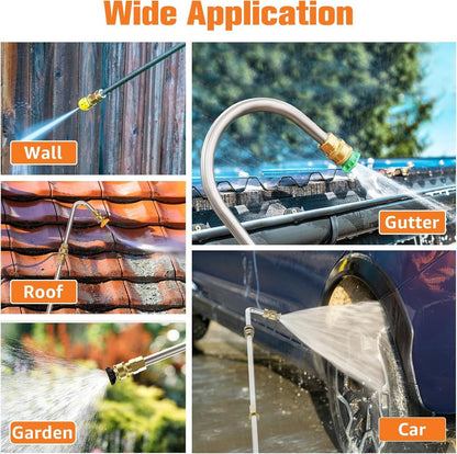 4000 PSI Telescoping Power Washer Extension Wand — Gutter &amp; Roof Cleaner
