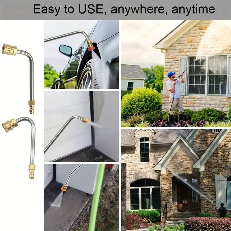 4000 PSI Telescoping Power Washer Extension Wand — Gutter &amp; Roof Cleaner