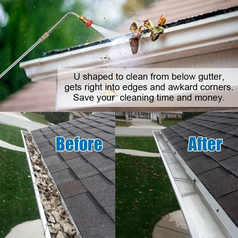 4000 PSI Telescoping Power Washer Extension Wand — Gutter &amp; Roof Cleaner