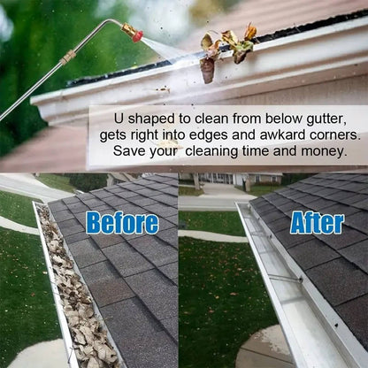 4000 PSI Telescoping Power Washer Extension Wand — Gutter &amp; Roof Cleaner