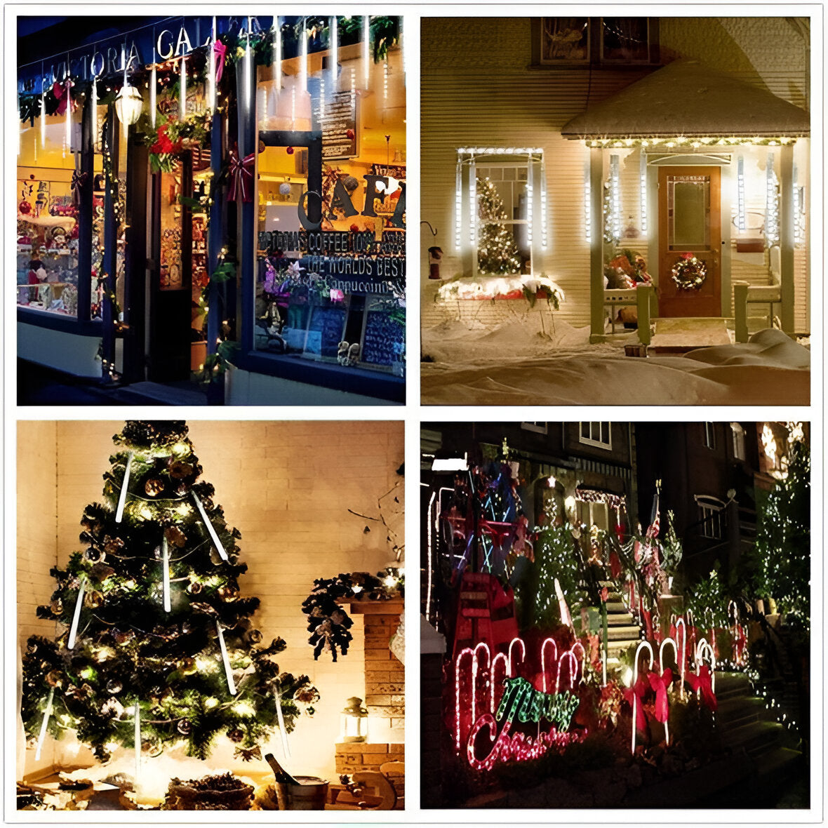 Snowfall Garland Lights (Set of 8)