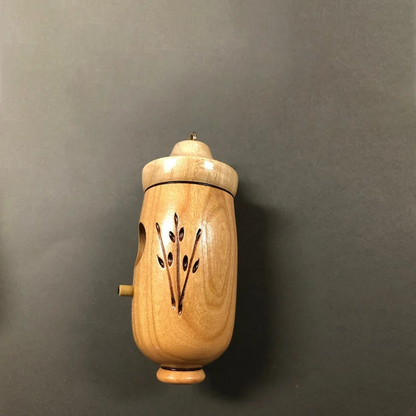 Wooden Hummingbird House — Natural Wood Garden Décor