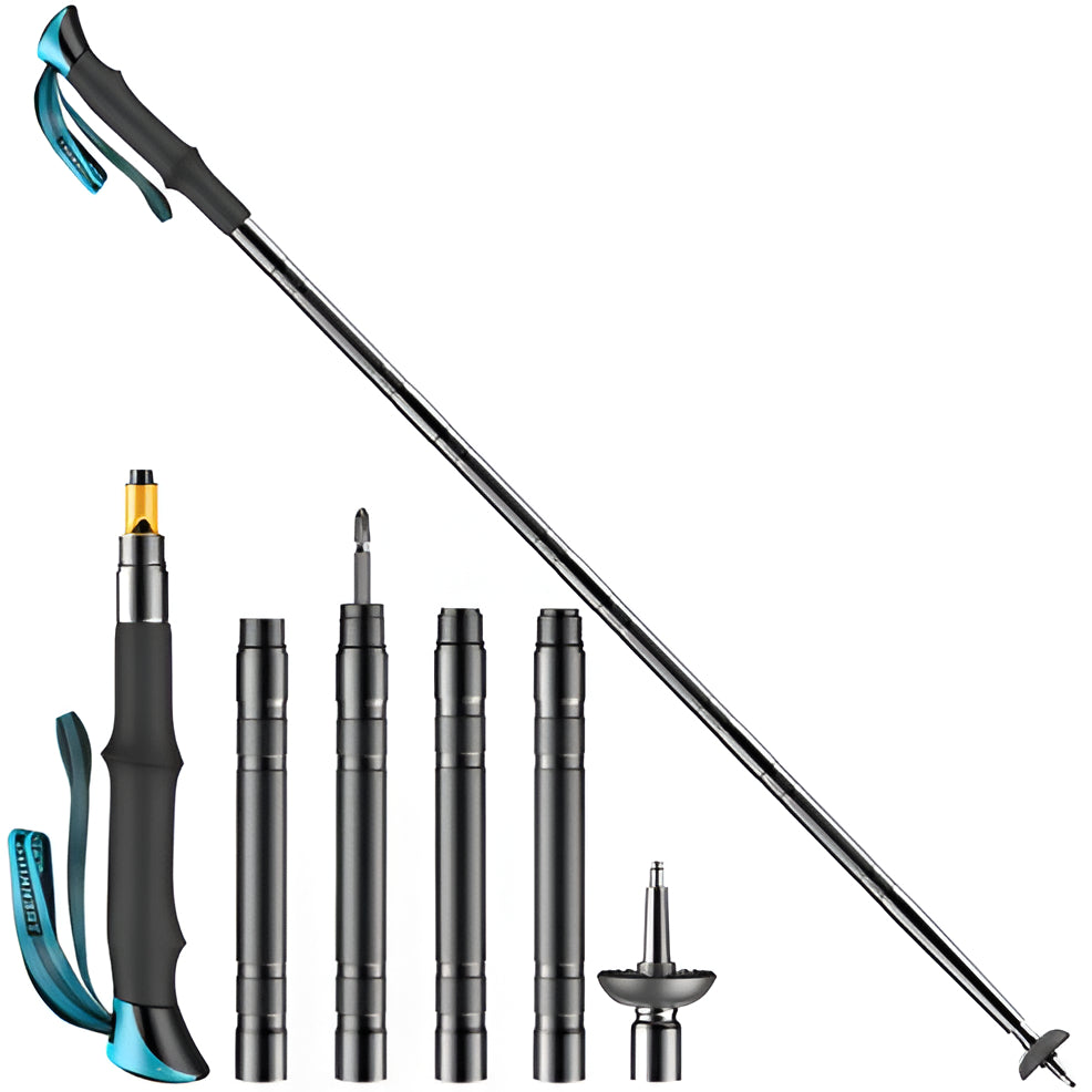Multi-Functional Tactical Trekking Pole – Survival Hiking Stick
