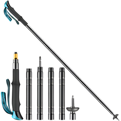 Multi-Functional Tactical Trekking Pole – Survival Hiking Stick