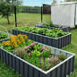 Outdoor Flower & Vegetable Raised Garden Bed