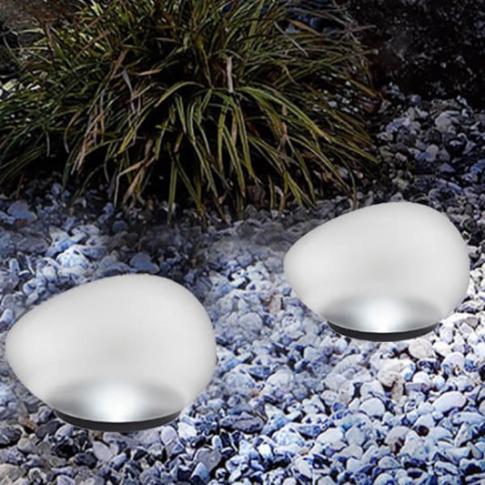 Solar Pebble LED Outdoor Landscape Glass Light