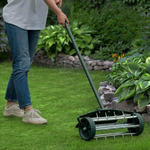 Heavy-Duty Manual Lawn Spike Soil Aerator