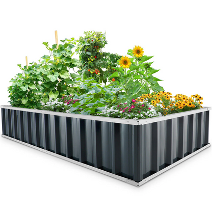 Outdoor Flower & Vegetable Raised Garden Bed