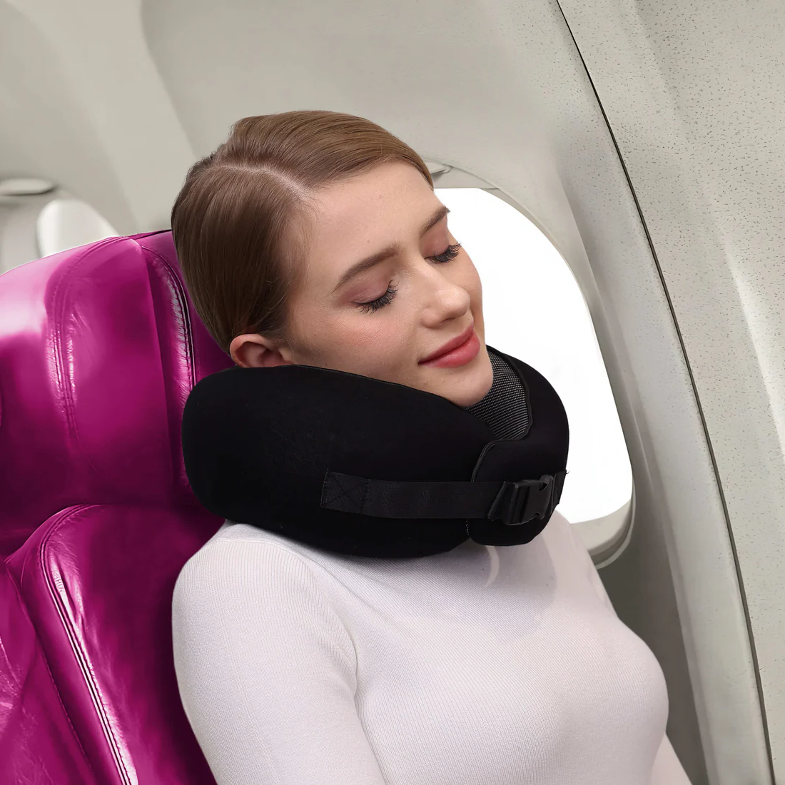 Ergonomic Travel Neck Pillow — Head &amp; Neck Support