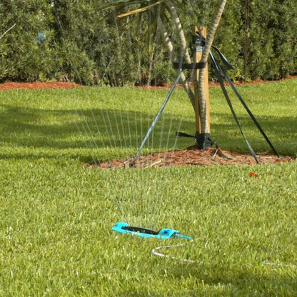 Wide-Range Oscillating Above-Ground Garden Sprinkler System