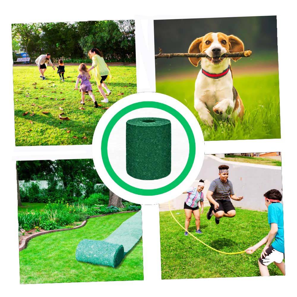 Quick Fix Green Grass Seed Mat — Instant Lawn Patch
