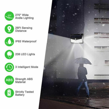 Outdoor Solar Security Light — Motion-Activated