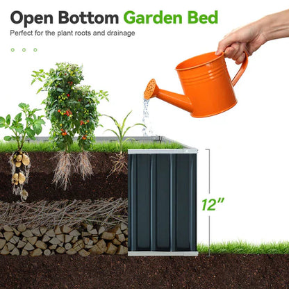 Outdoor Flower & Vegetable Raised Garden Bed