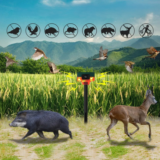 Solar Bird Repeller with Flashing Light – Motion-Activated Deterrent