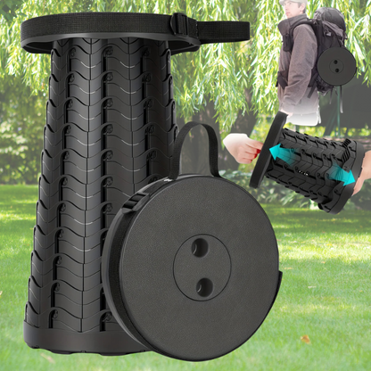 Collapsible Folding Telescopic Stool – Camping & Fishing Seat