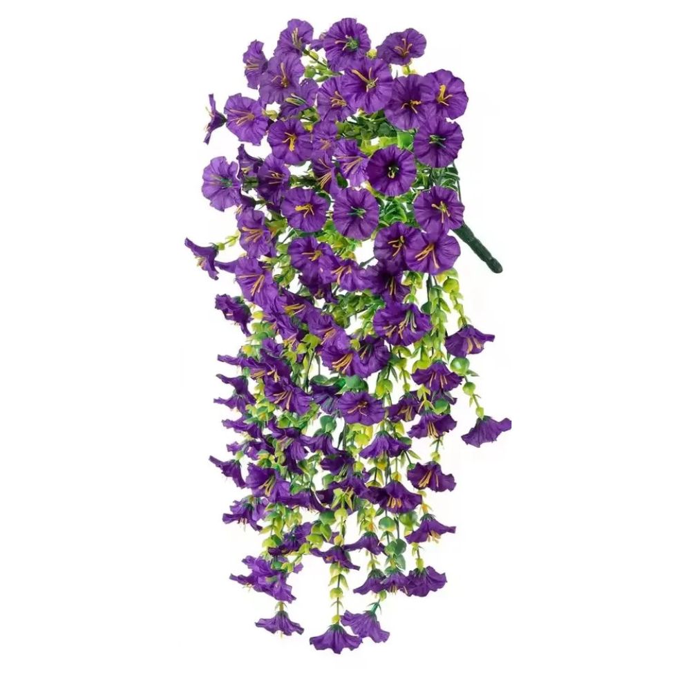 UV-Resistant Artificial Morning Glory Hanging Décor